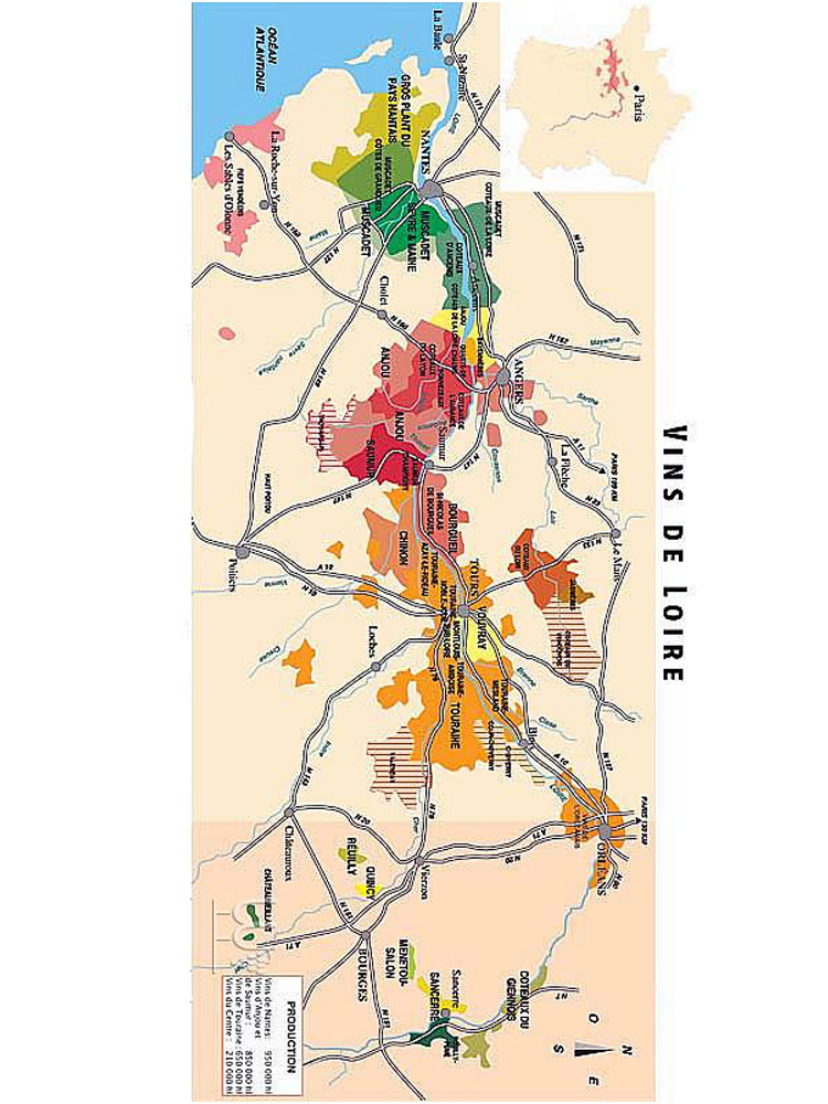 法国葡萄酒产区卢瓦尔（ValdeLoire）